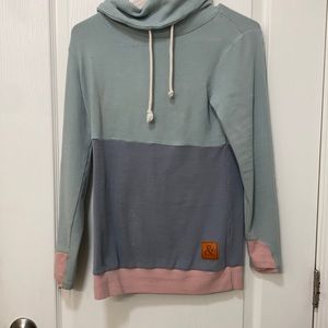 Ampersand cowel neck sweater.